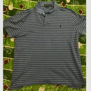 polo ralph lauren yankee t shirt navy blue and black strips
